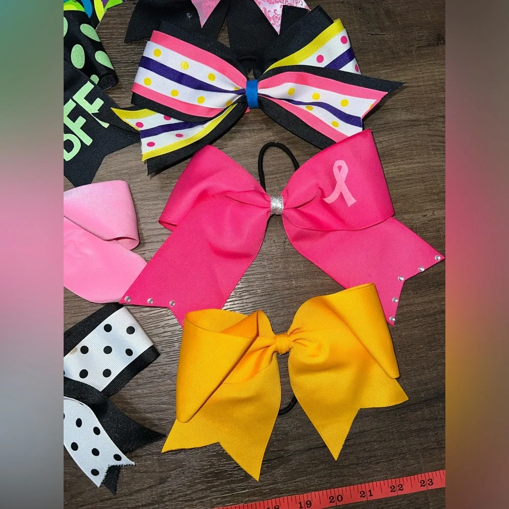 Brand new but flawed! Cheerleading bow bundle!